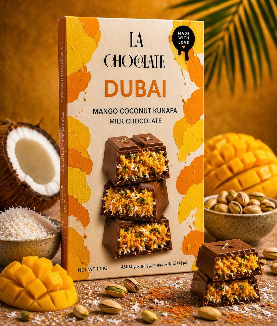 Mango Coconut Kunafa